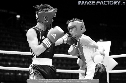 2009-09-05 AIBA World Boxing Championship 0683 - 48kg - Felix Alvarado Sanchez NCA - Jiazhao Li CHN